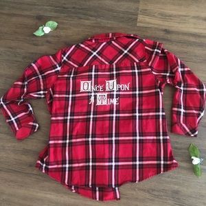 Once Upon a Time Red and Black Plaid Shirt